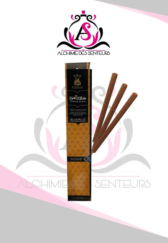 Boîte d’encens de 10bâtonnets de 2h30 parfum OUD original pour une ambiance chaleureuse et agréable