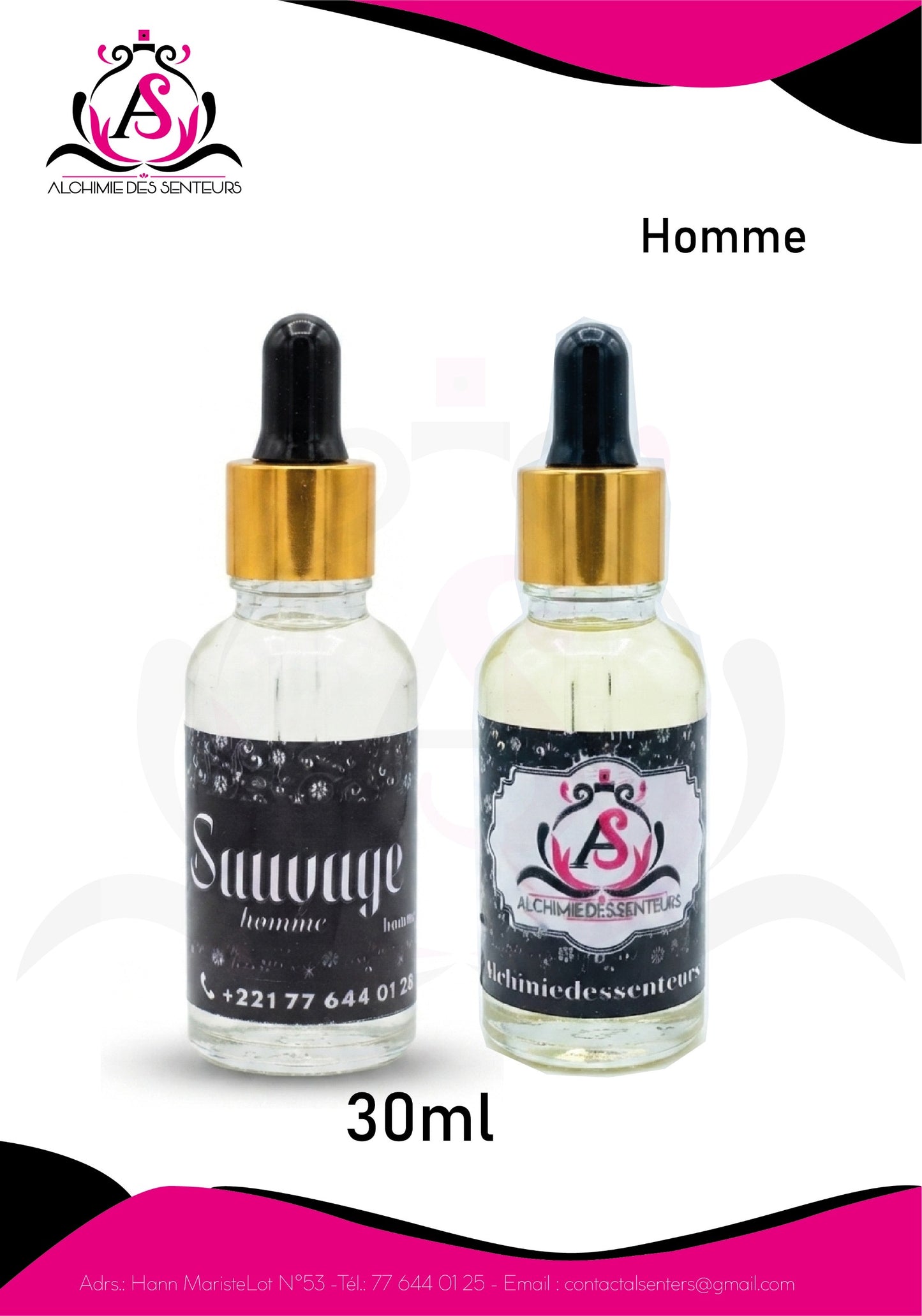 SAUVAGE huile senteur fraîche et masculine fabriquée en France