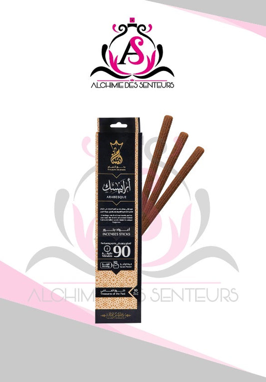 Boîte d’encens de 10 bâtonnets de 1h30mn parfum Arabesque
