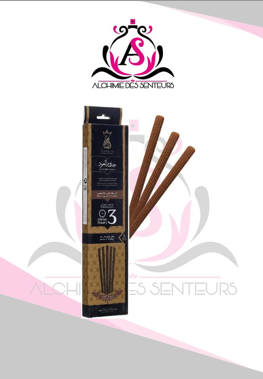 Boîte de 5 bâtonnets d’encens de 3h avec le parfum OUD original pour une ambiance chaleureuse et accueillante