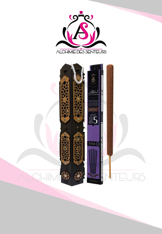 Ensemble tour grand modèle et une boite bâtonnets d’encens ANDALOUS de 5h