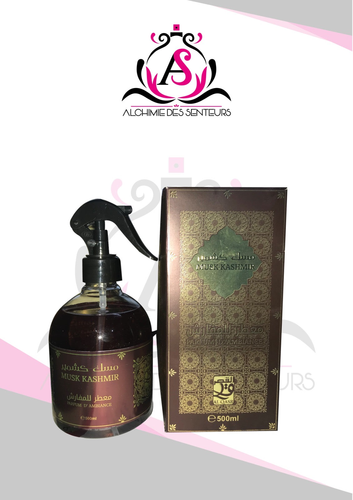 Parfum d’ambiance et textile MUSK Kashmir by Sarah creations original 500 ml