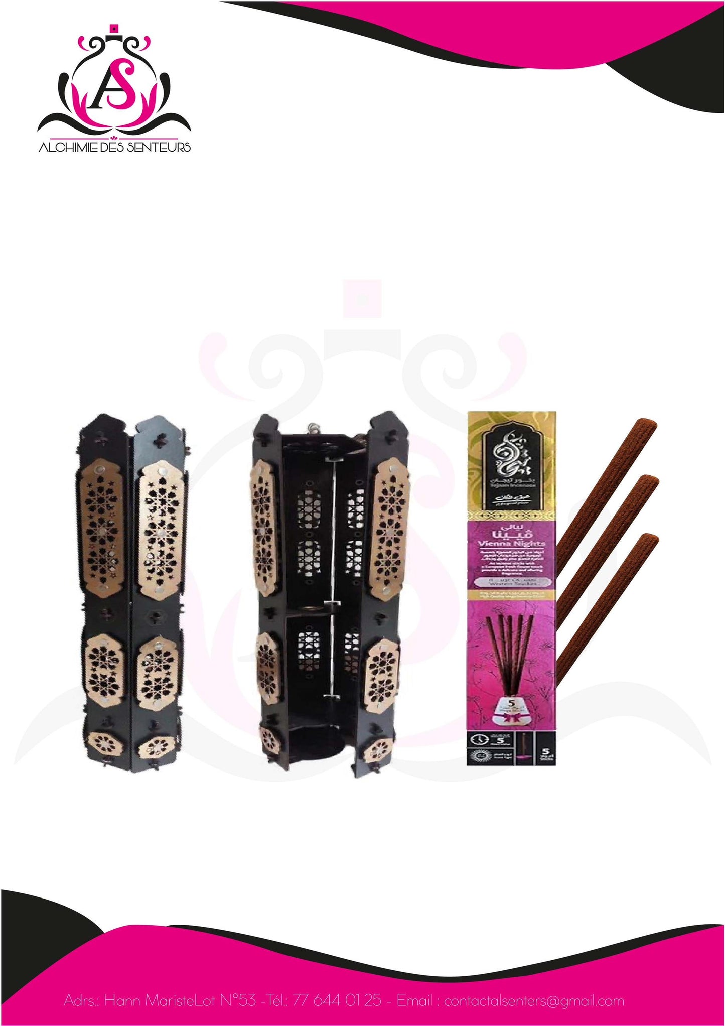Ensemble encensoir PM et une boite Vienne night 3h